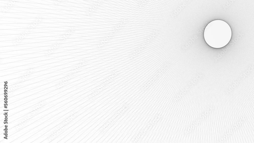 Poster sun with rays lines in right top revolving around background loop. circle shape with rotating grey g