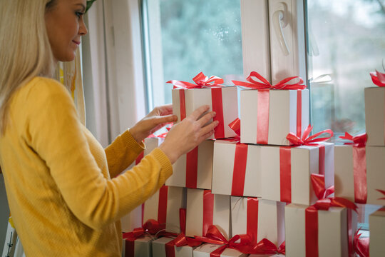Woman With Her Customized Cups