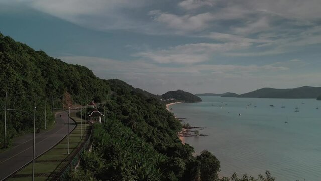 Aerial view Tropical island phuket 