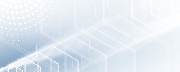 Abstract hexagon background. Technology poligonal design. Digital futuristic minimalism