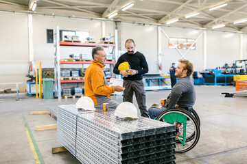 Workers Meeting With A Supervisor