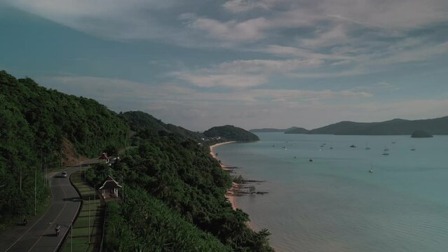 Aerial view Tropical island phuket 