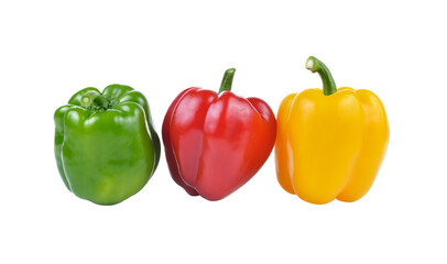 Bell pepper  isolated on  transparent png