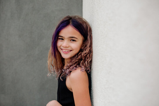 Portrait of tween girl