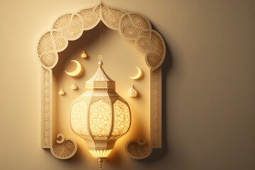 Ramadan Kareem, mawlid, iftar, isra and miraj, eid al fitr adha themed illustration. 