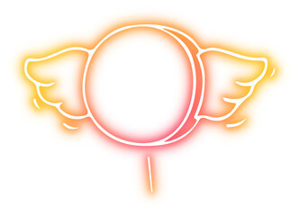 Collection of word bolloon neon