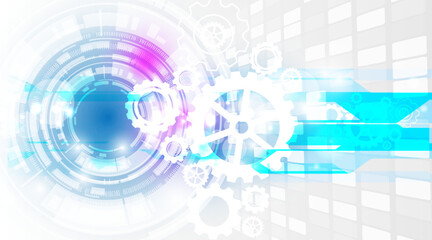 
Abstract background image, mechanism cog concept of technology and communication network of modern world