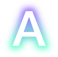 Collection of Alphabet A-Z neon