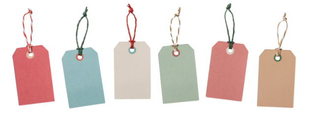 カラフルなタグの背景テクスチャー