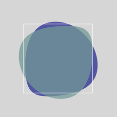 Colorful Minimalist Frame Isolated On Background. Vector Illustration