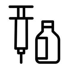 medical syringe Sample icon