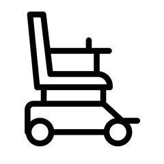 wheelchair electric square icon