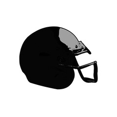 Black and white sketch of a cover and head protector with a transparent background