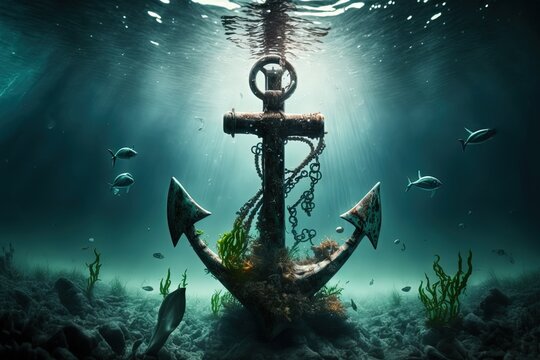 Anchor Underwater Images – Browse 19,201 Stock Photos, Vectors, and Video