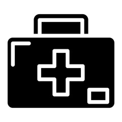 Obraz premium pet suitcase glyph 