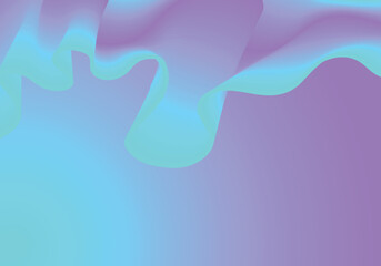 Abstract soft color fluid wave. Duotone geometric compositions with gradient 3d flow shape. Innovation mode vector
