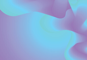 Abstract soft color fluid wave. Duotone geometric compositions with gradient 3d flow shape. Innovation mode vector