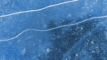 Natural ice texture, winter background