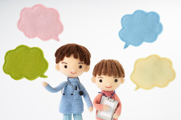 あみぐるみ人形　医療