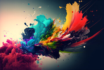 Colorful Abstract Background, Colorful, Background, Generative AI