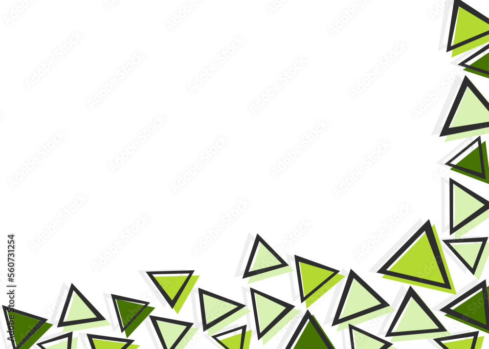 Poster minimalist background with colorful triangle pattern