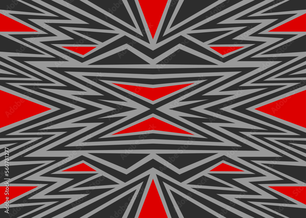 Poster abstract background with colorful triangle and zigzag lines pattern. mosaic tile pattern