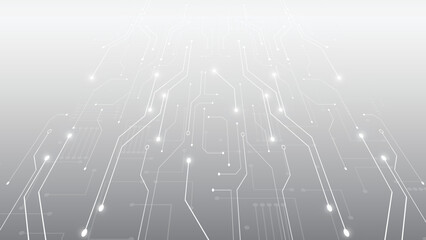 Grey white Abstract technology background, Hi tech digital connect, communication, High technology concept, Science, technology background