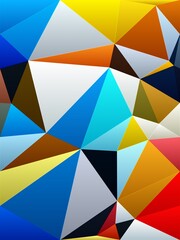 Low Poly Graphical Abstract Art Background Texture,Colorful Geometrical Artwork