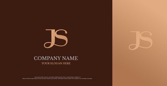 Initial JS Logo Design Vector 