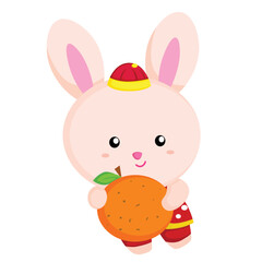 Happy Chinese New Year Rabbit 2023 Illustration Vector Clipart
