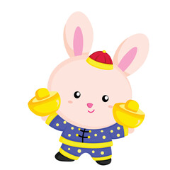 Happy Chinese New Year Rabbit 2023 Illustration Vector Clipart