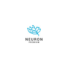 Neuron logo icon design vector 
