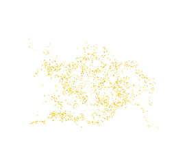 Background plume golden abstract grainy texture, crumbs for background or backdrop. Gold dust. Sand particles grain. Pieces abstract. plume. Jewelry, carefully placed by hand. Jewel confetti. png