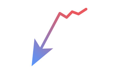 下降する矢印　アップダウン　繰り返し　下向き
