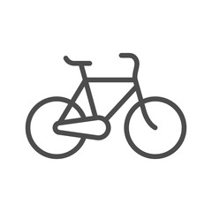 Retro bicycle line outline icon