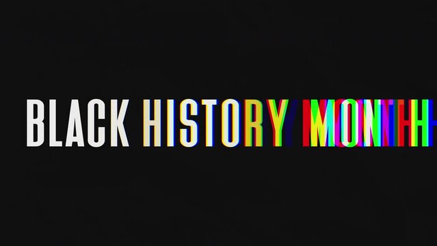 Black History Month Animated Text