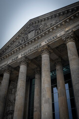 Naklejka premium Reichstag building in German capital city Berlin