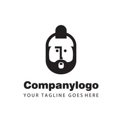simple face ovale for logo company design