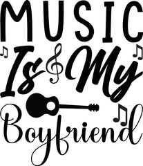 Fototapeta premium music is my boyfriend