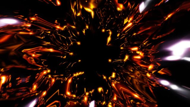 orange space lights, new stars energy vj loop templete. High quality 4k footage