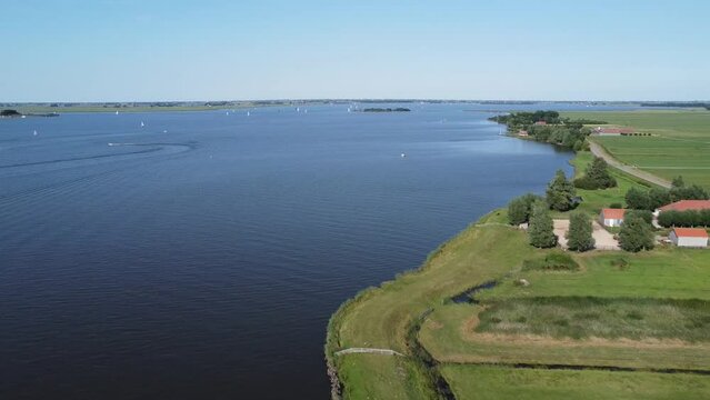 Frisian lakes from above nearby joule