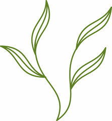graphic leaf element vector logo