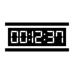 Digital clock icon vector design illustration.