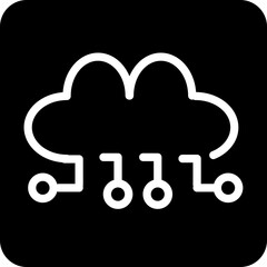 Solid Sales force vector icon