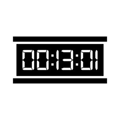 Digital clock icon vector design illustration.