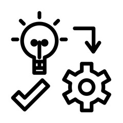 execution smart idea vector icon