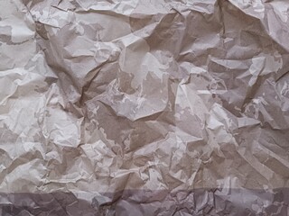 crumpled crumpled light colored rough paper