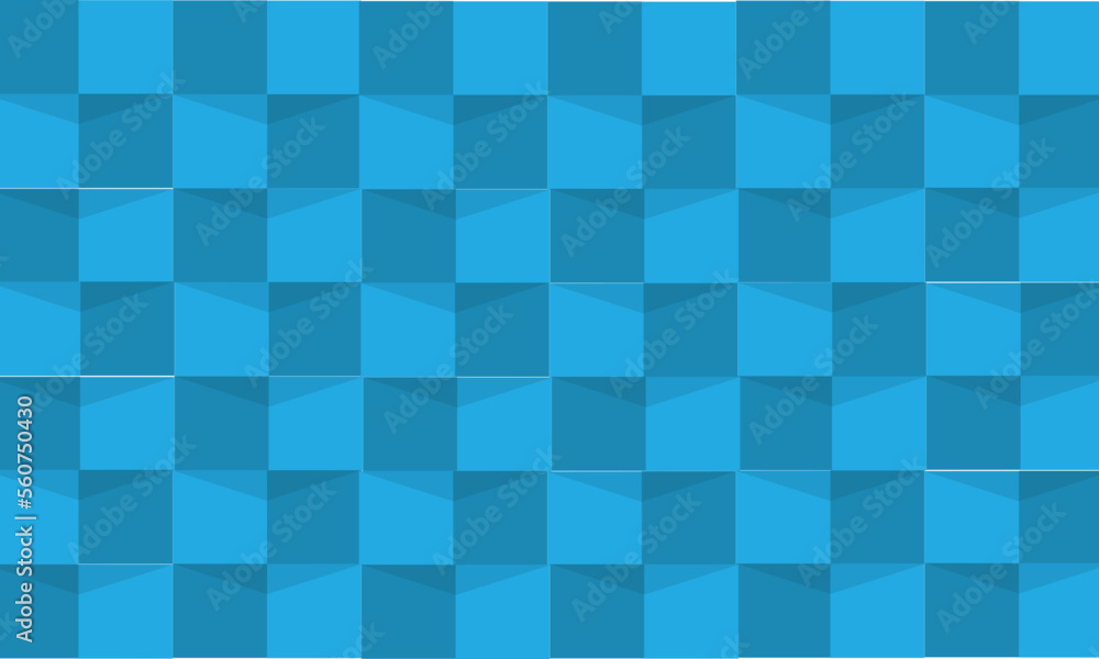 Poster simple 3d pattern background in blue color, 3d background