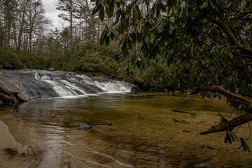 Fototapeta premium sliding rock falls cashiers nc
