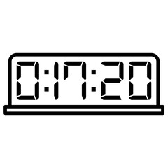 Digital clock icon vector design illustration.